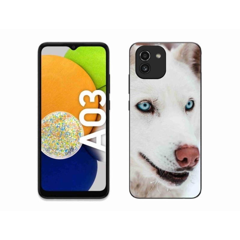 Gélový obal mmCase na mobil Samsung Galaxy A03 - psí pohľad