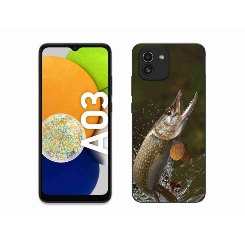 Gélový obal mmCase na mobil Samsung Galaxy A03 - šťuka