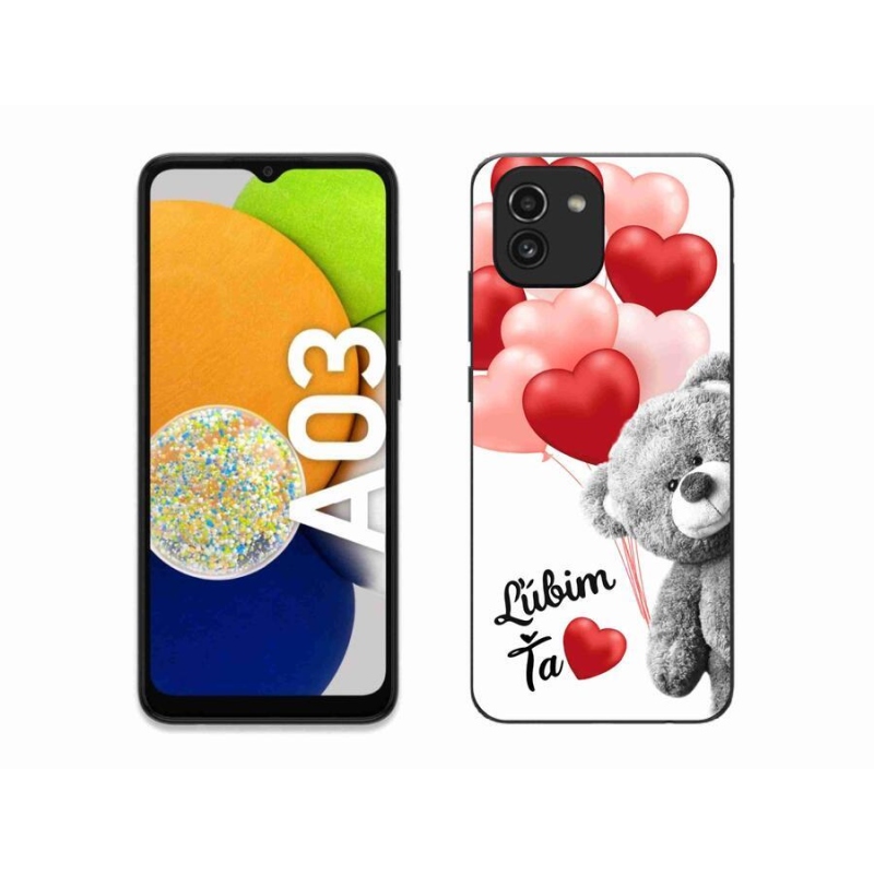 Gélový obal mmCase na mobil Samsung Galaxy A03 - ľúbim ťa sk