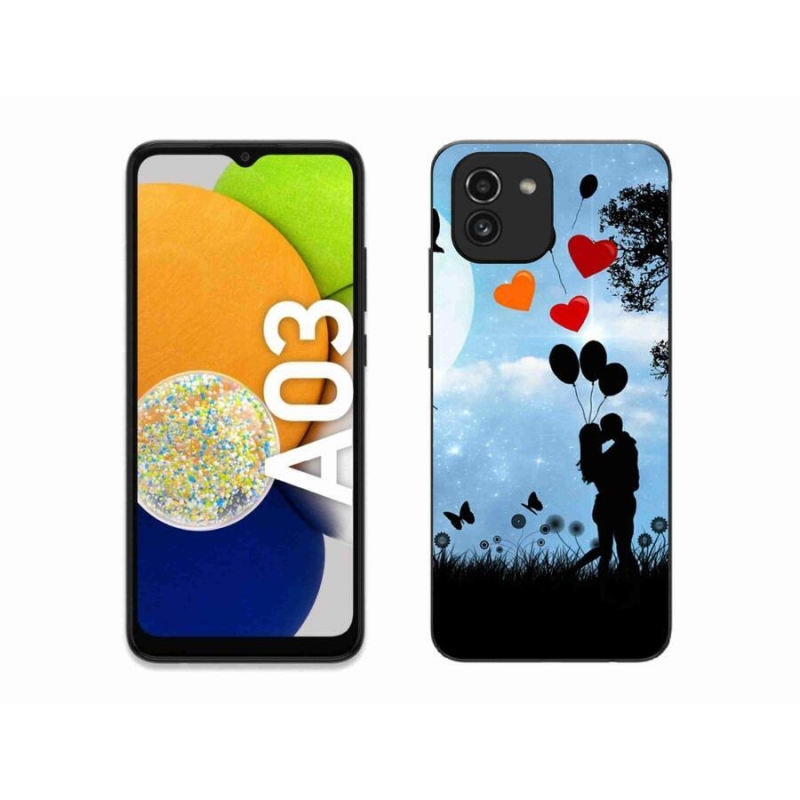 Gélový obal mmCase na mobil Samsung Galaxy A03 - zamilovaný pár