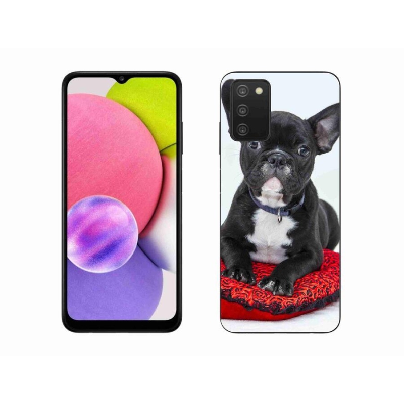 Gélový obal mmCase na mobil Samsung Galaxy A03s (166.6 x 75.9 x 9.1) - buldog