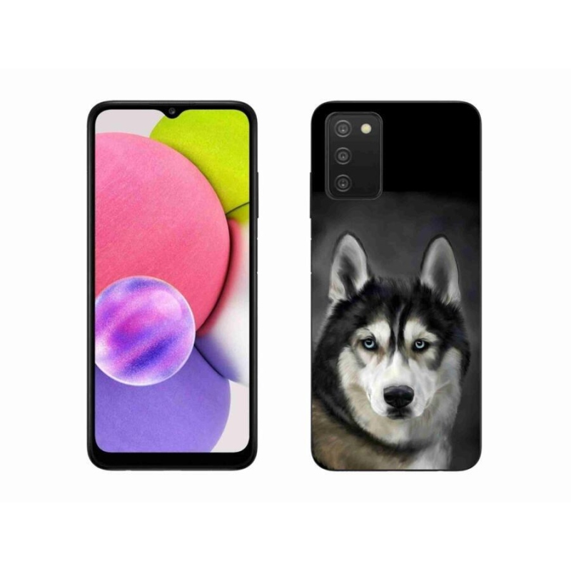 Gélový obal mmCase na mobil Samsung Galaxy A03s (166.6 x 75.9 x 9.1) - husky