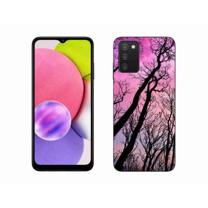 Gélový obal mmCase na mobil Samsung Galaxy A03s (166.6 x 75.9 x 9.1) - opadané stromy