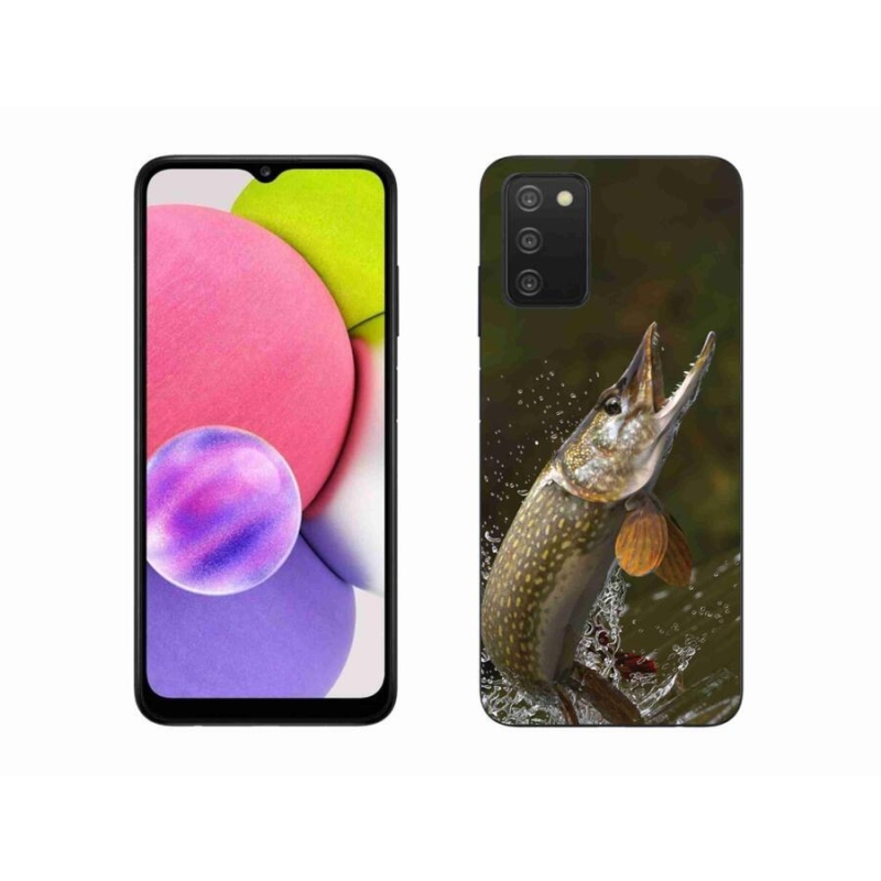 Gélový obal mmCase na mobil Samsung Galaxy A03s (166.6 x 75.9 x 9.1) - šťuka