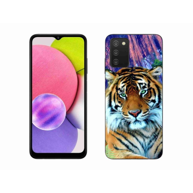 Gélový obal mmCase na mobil Samsung Galaxy A03s (166.6 x 75.9 x 9.1) - tiger