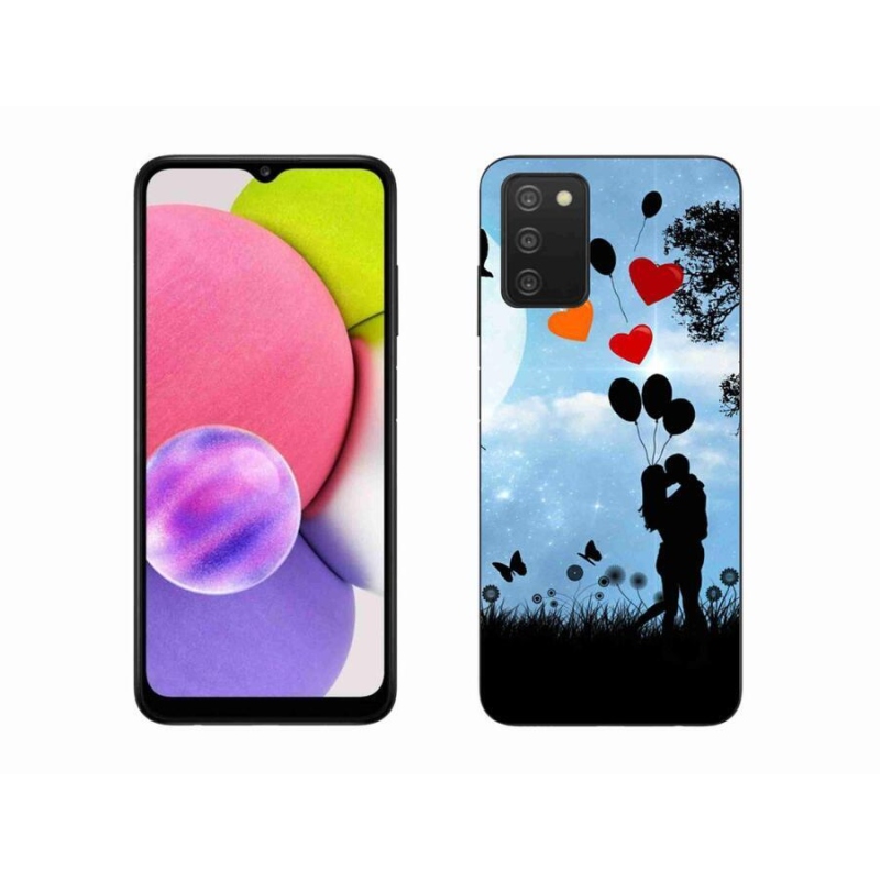 Gélový obal mmCase na mobil Samsung Galaxy A03s (166.6 x 75.9 x 9.1) - zamilovaný pár