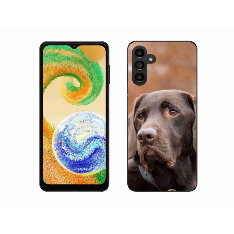 Gélový obal mmCase na mobil Samsung Galaxy A04s (164.7x76.7x9.1mm) - hnedý labrador