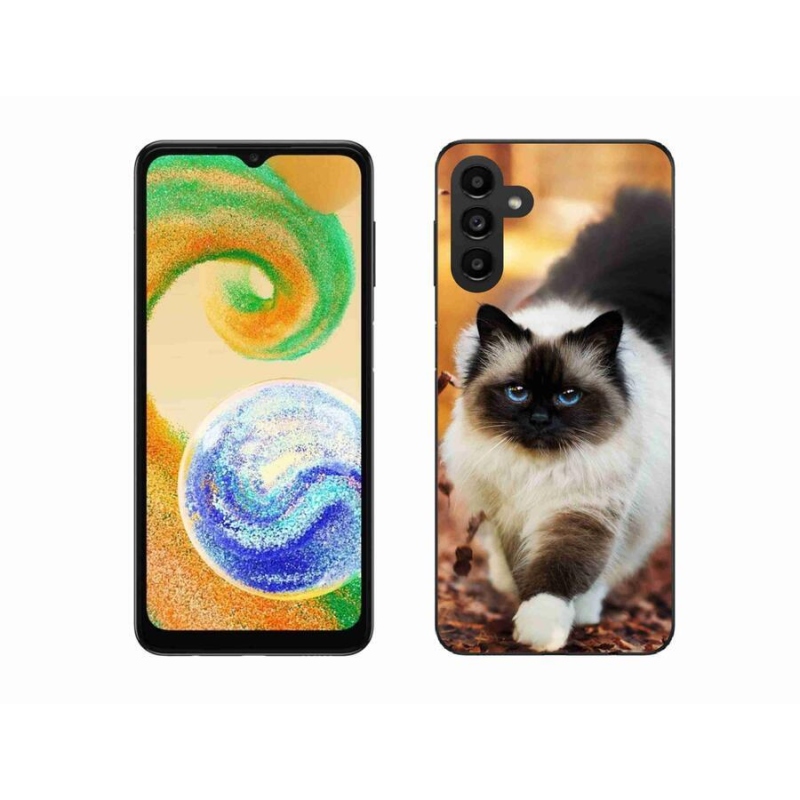 Gélový obal mmCase na mobil Samsung Galaxy A04s (164.7x76.7x9.1mm) - mačka