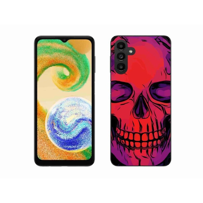 Gélový obal mmCase na mobil Samsung Galaxy A04s (164.7x76.7x9.1mm) - lebka