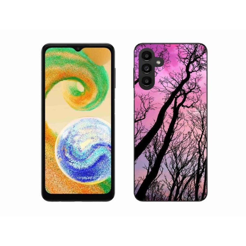 Gélový obal mmCase na mobil Samsung Galaxy A04s (164.7x76.7x9.1mm) - opadané stromy