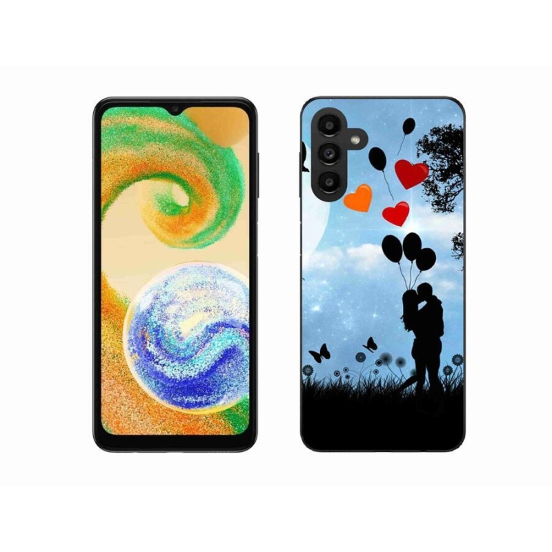 Gélový obal mmCase na mobil Samsung Galaxy A04s (164.7x76.7x9.1mm) - zamilovaný pár