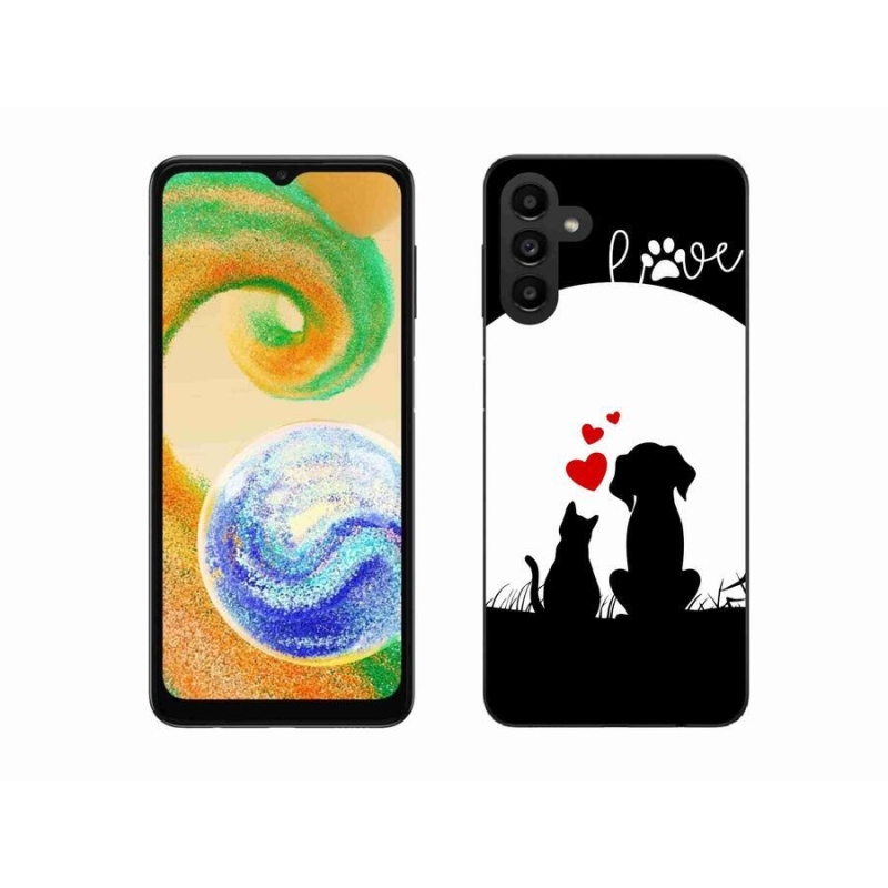 Gélový obal mmCase na mobil Samsung Galaxy A04s (164.7x76.7x9.1mm) - zvieracia láska