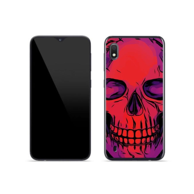 Gélový obal mmCase na mobil Samsung Galaxy A10 - lebka