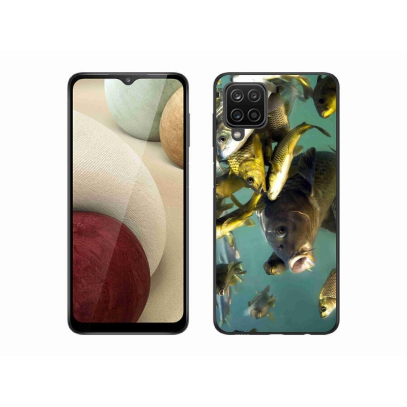 Gélový obal mmCase na mobil Samsung Galaxy A12 - kŕdeľ rýb