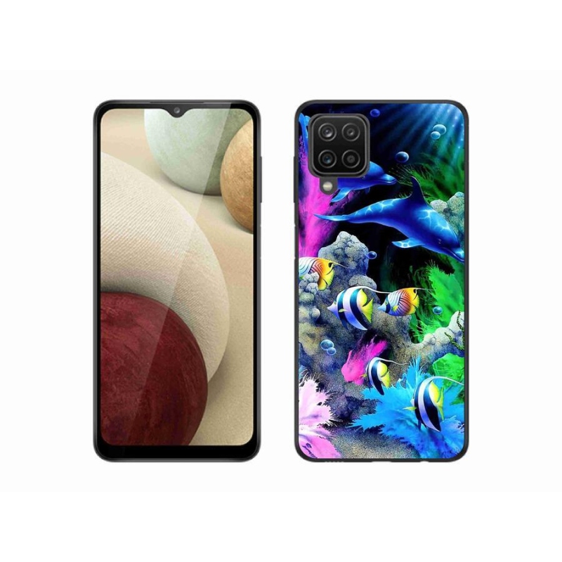 Gélový obal mmCase na mobil Samsung Galaxy A12 - morský svet