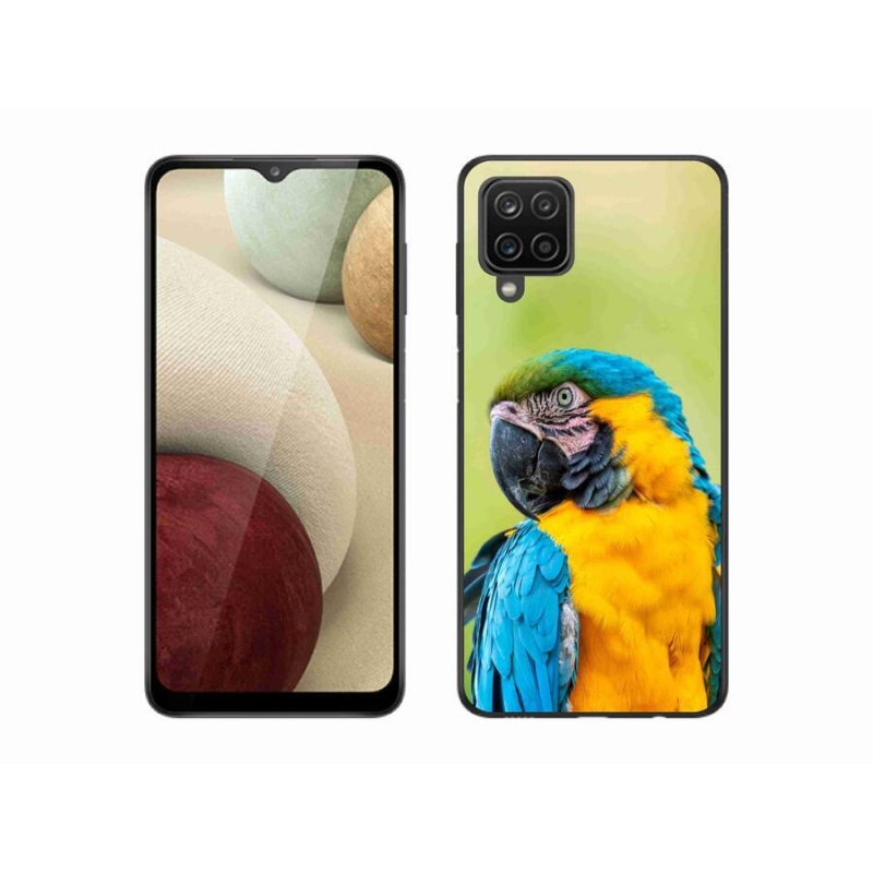 Gélový obal mmCase na mobil Samsung Galaxy A12 - papagáj ara 2