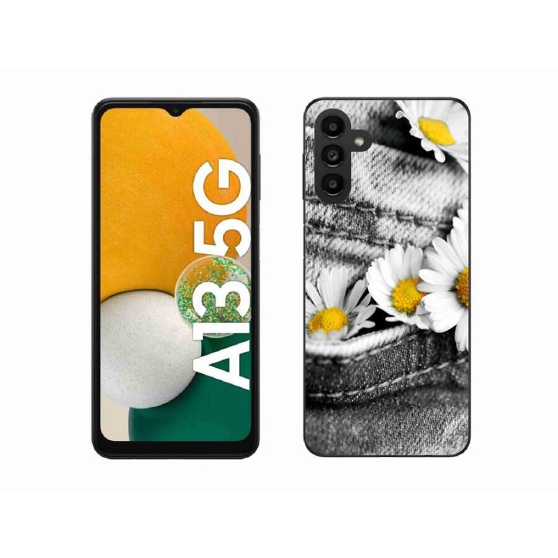 Gélový obal mmCase na mobil Samsung Galaxy A13 5G - margaréty