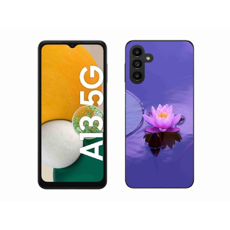Gélový obal mmCase na mobil Samsung Galaxy A13 5G - kvet na hladine