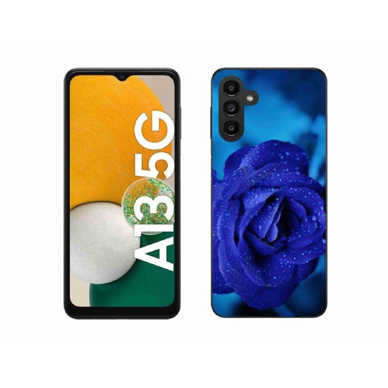 Gélový obal mmCase na mobil Samsung Galaxy A13 5G - modrá ruža