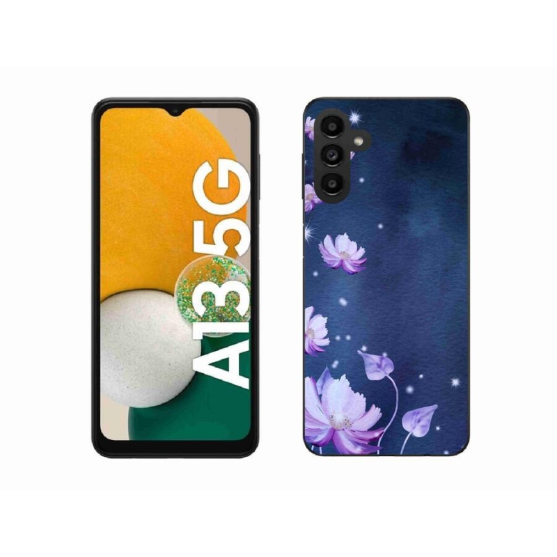 Gélový obal mmCase na mobil Samsung Galaxy A13 5G - padajúce kvety