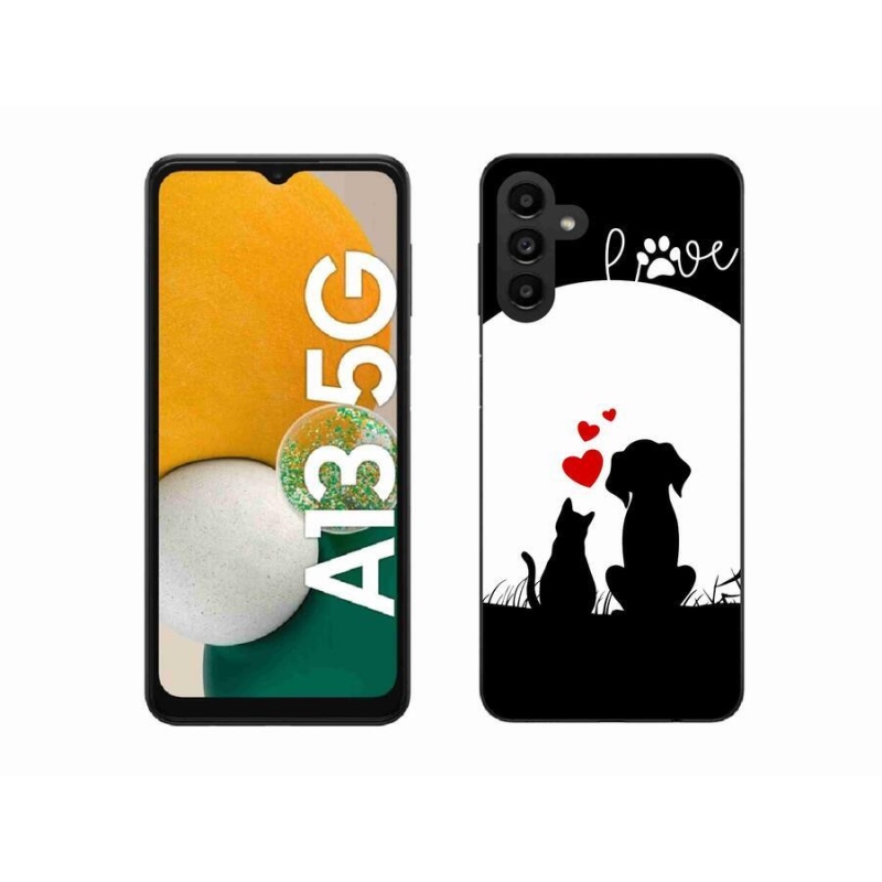 Gélový obal mmCase na mobil Samsung Galaxy A13 5G - zvieracia láska