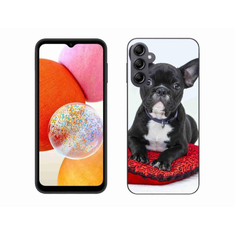 Gélový obal mmCase na mobil Samsung Galaxy A14 4G/5G - buldog