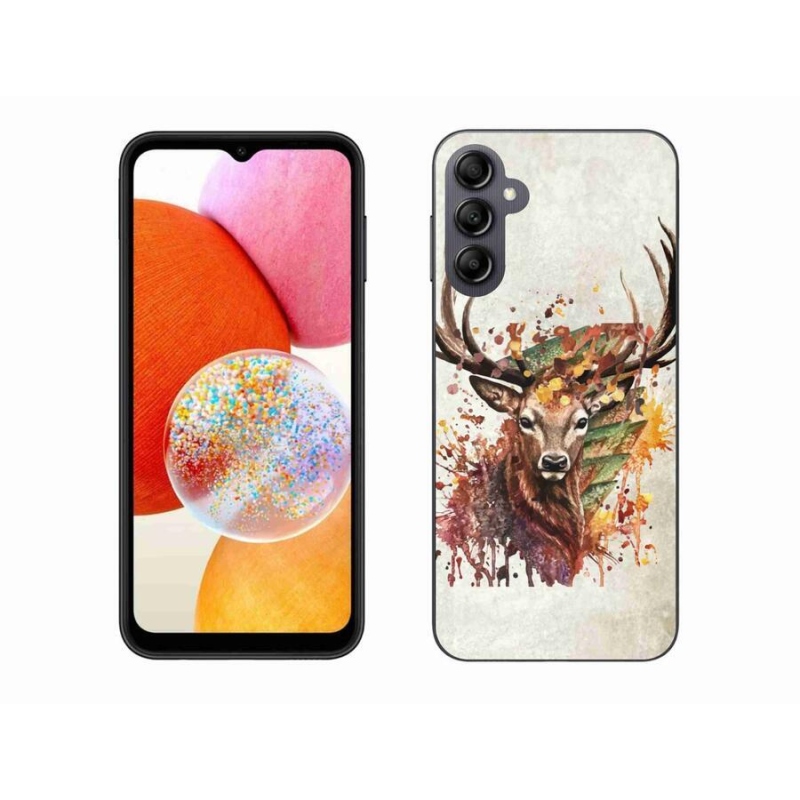 Gélový obal mmCase na mobil Samsung Galaxy A14 4G/5G - jeleň 1