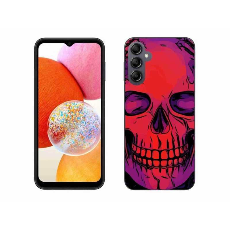 Gélový obal mmCase na mobil Samsung Galaxy A14 4G/5G - lebka