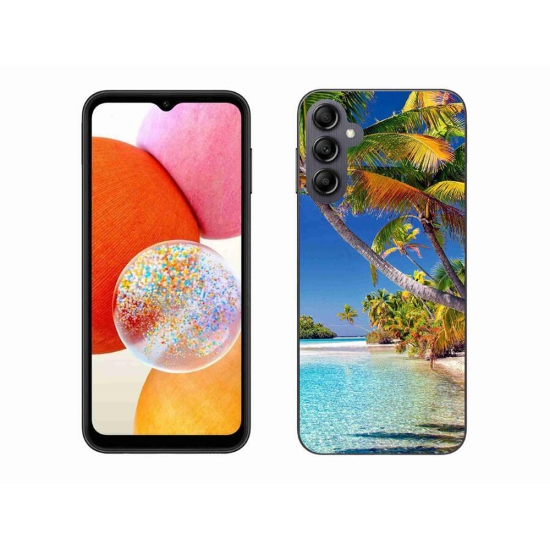 Gélový obal mmCase na mobil Samsung Galaxy A14 4G/5G - morská pláž