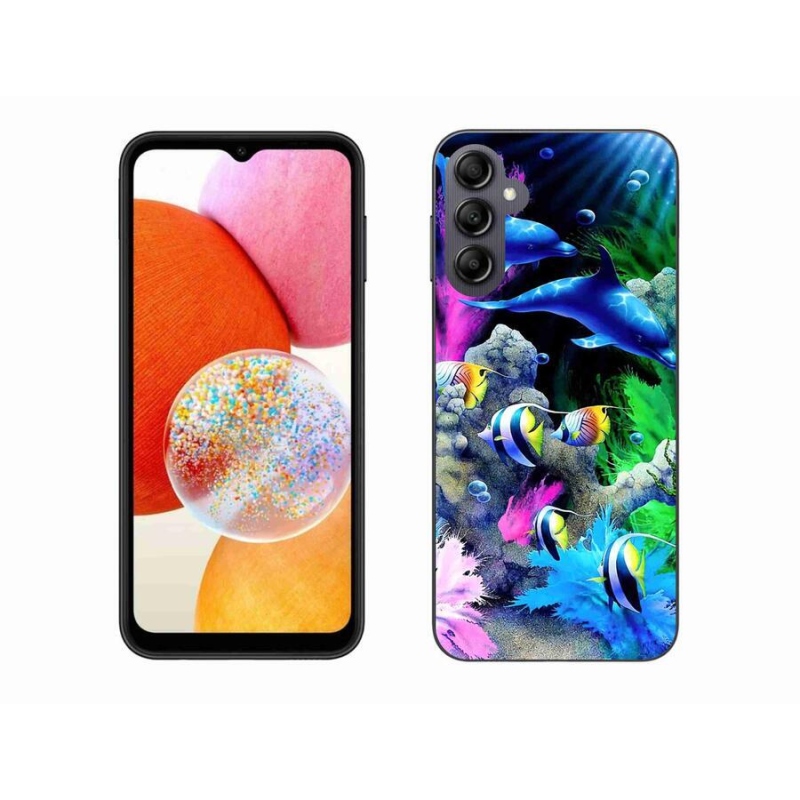 Gélový obal mmCase na mobil Samsung Galaxy A14 4G/5G - morský svet