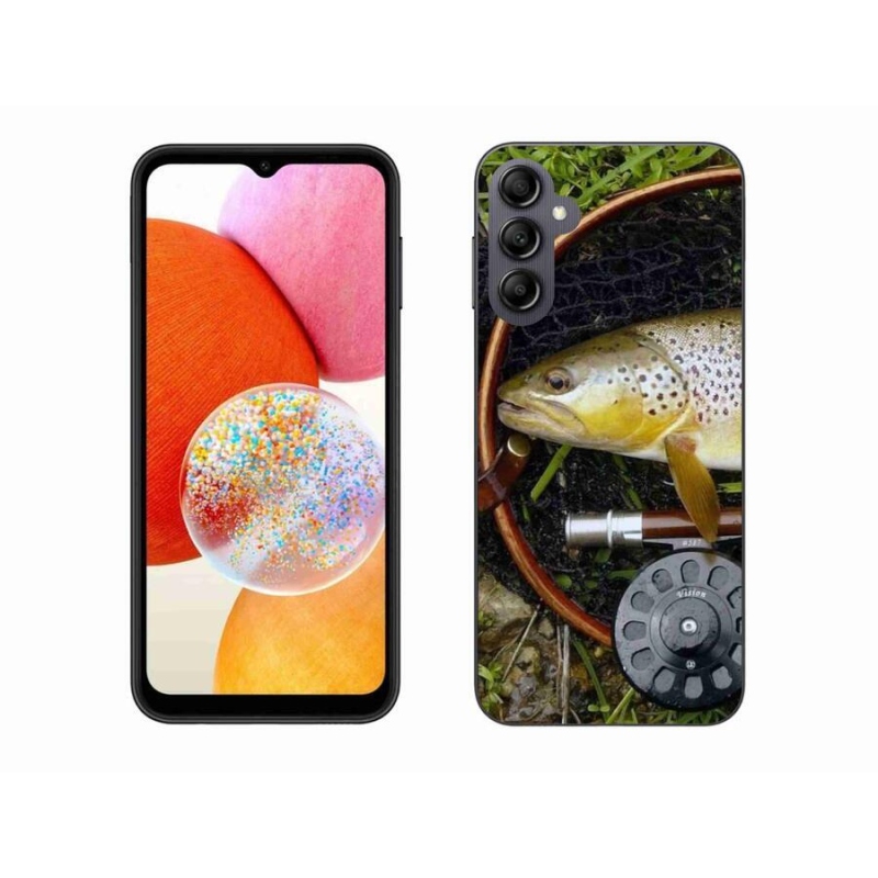 Gélový obal mmCase na mobil Samsung Galaxy A14 4G/5G - pstruh 2