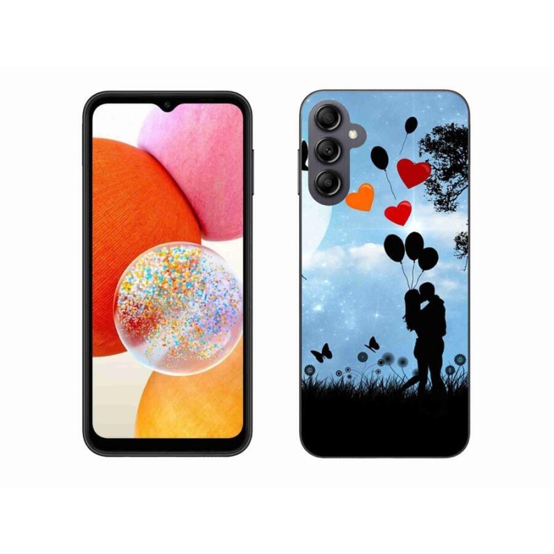 Gélový obal mmCase na mobil Samsung Galaxy A14 4G/5G - zamilovaný pár