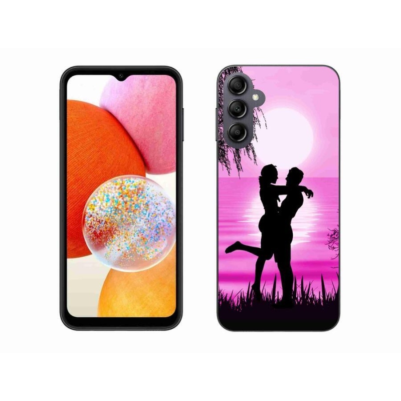 Gélový obal mmCase na mobil Samsung Galaxy A14 4G/5G - západ slnka
