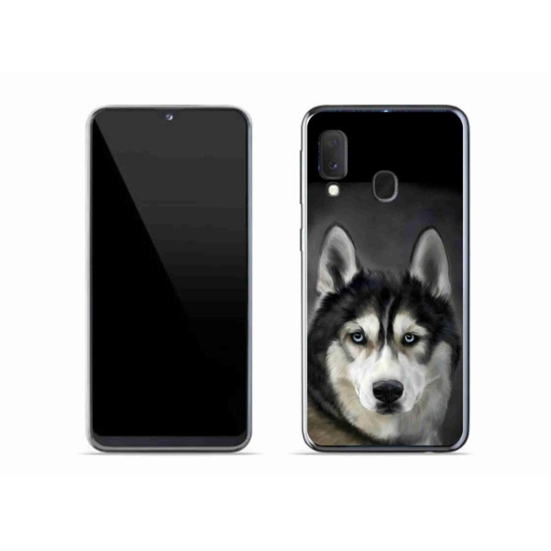Gélový obal mmCase na mobil Samsung Galaxy A20e - husky