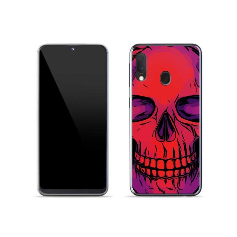 Gélový obal mmCase na mobil Samsung Galaxy A20e - lebka