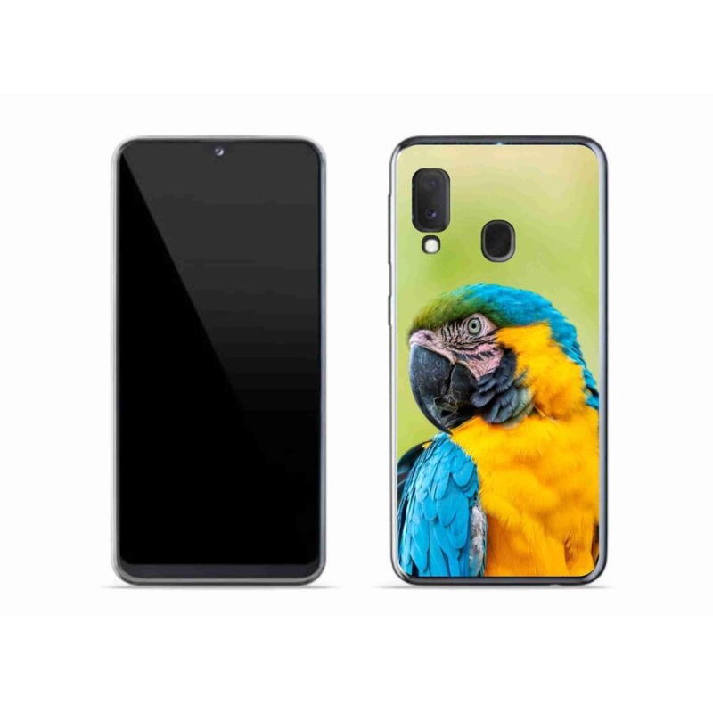 Gélový obal mmCase na mobil Samsung Galaxy A20e - papagáj ara 2