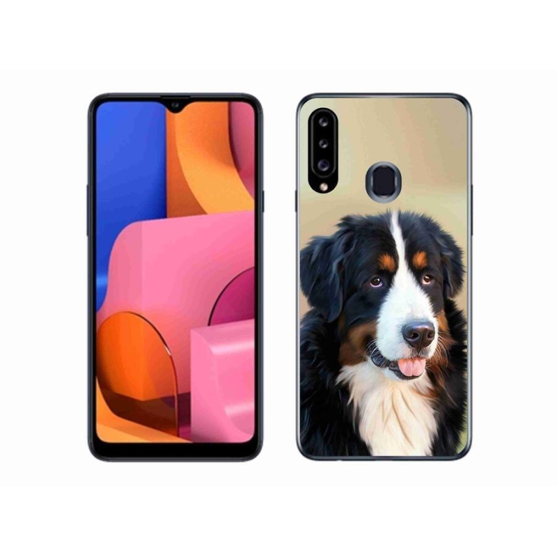 Gélový obal mmCase na mobil Samsung Galaxy A20s - bernský salašnícky pes