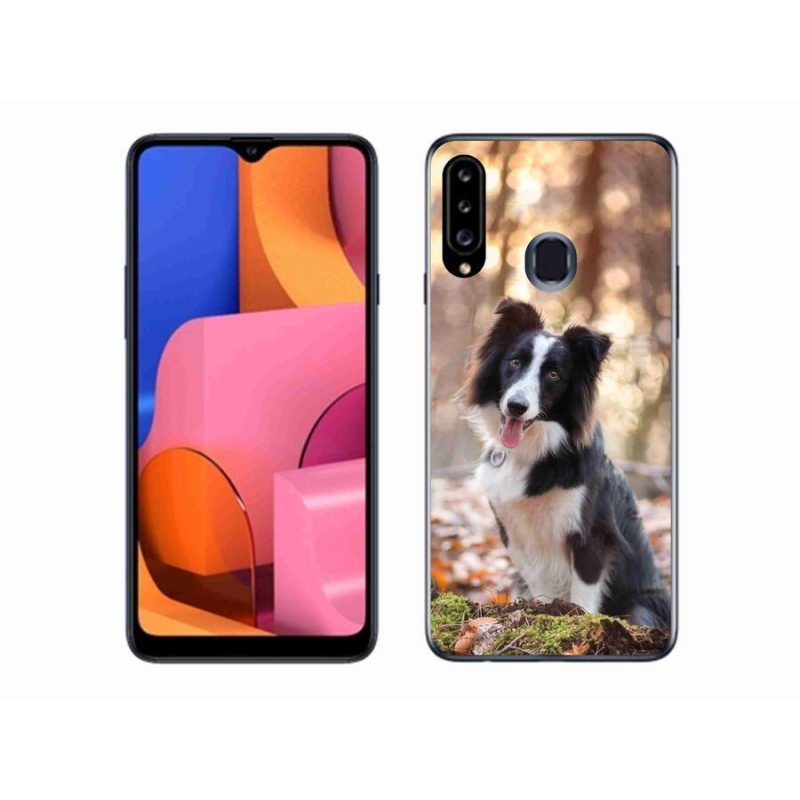 Gélový obal mmCase na mobil Samsung Galaxy A20s - border kólie 1