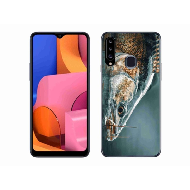 Gélový obal mmCase na mobil Samsung Galaxy A20s - zubáč