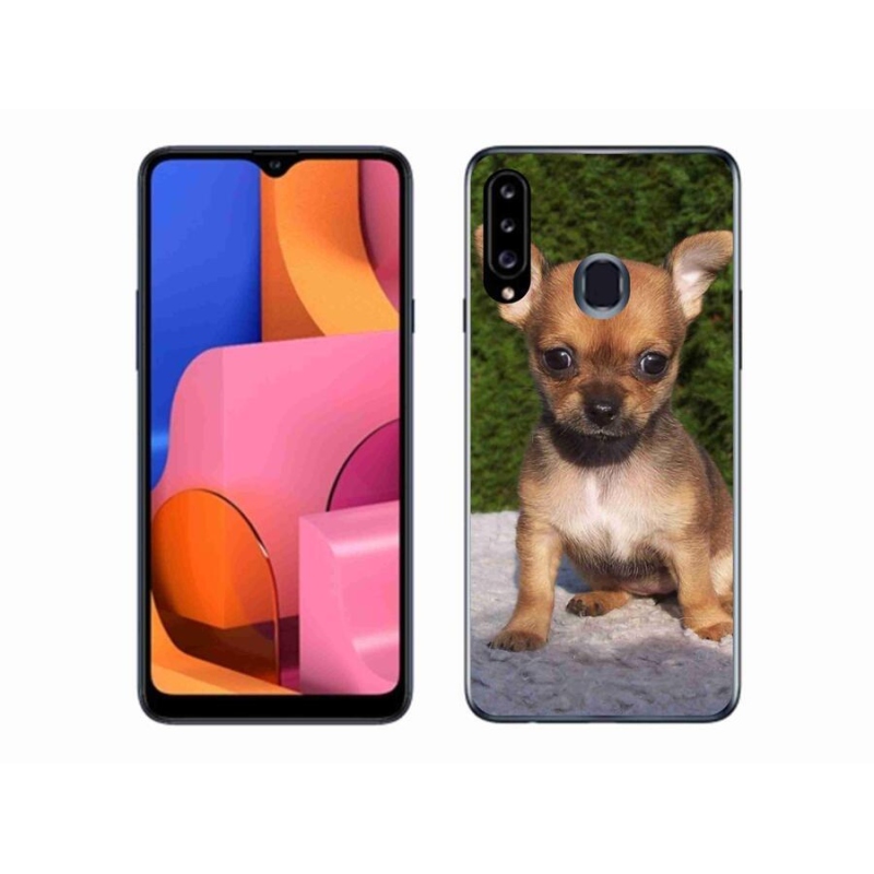 Gélový obal mmCase na mobil Samsung Galaxy A20s - čivava 3