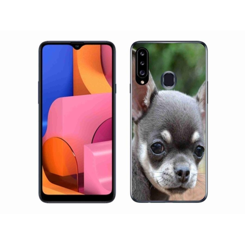 Gélový obal mmCase na mobil Samsung Galaxy A20s - čivava