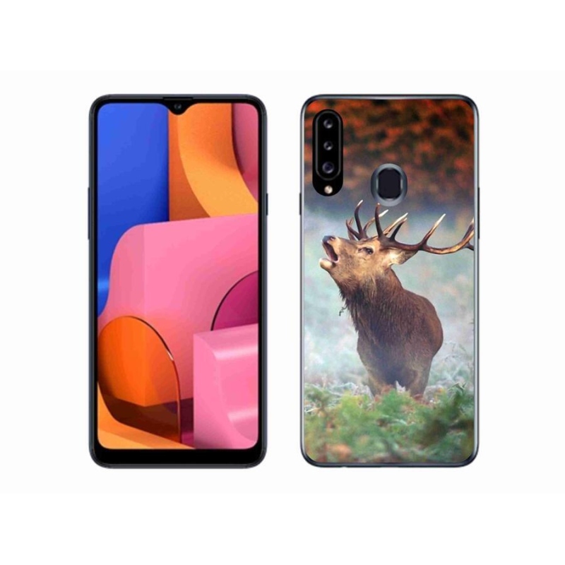 Gélový obal mmCase na mobil Samsung Galaxy A20s - jeleň 2