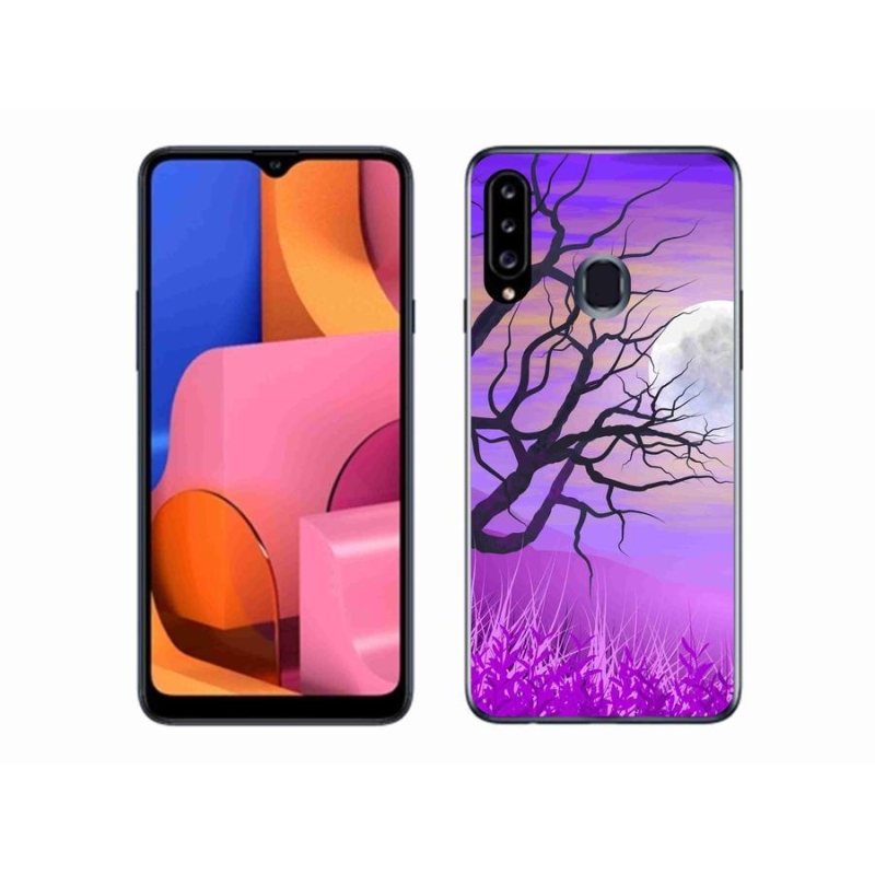 Gélový obal mmCase na mobil Samsung Galaxy A20s - kreslený opadané strom