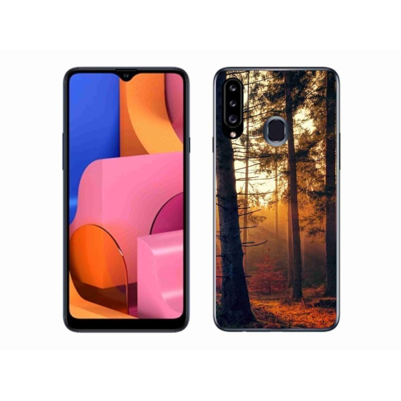 Gélový obal mmCase na mobil Samsung Galaxy A20s - les