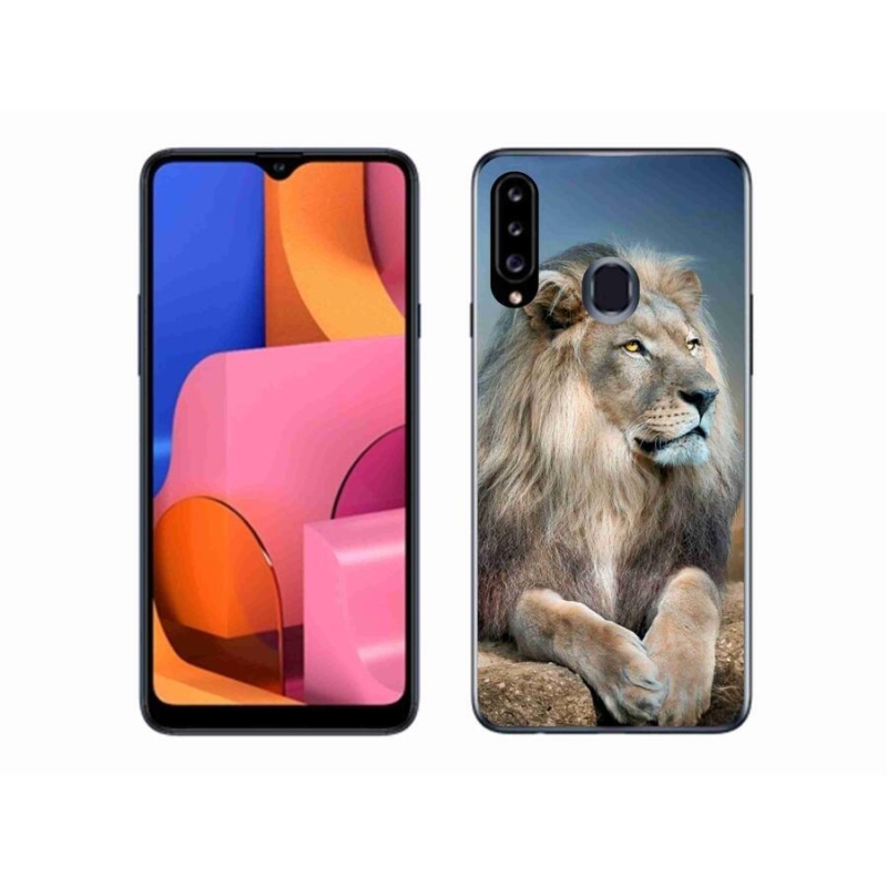 Gélový obal mmCase na mobil Samsung Galaxy A20s - lev 1