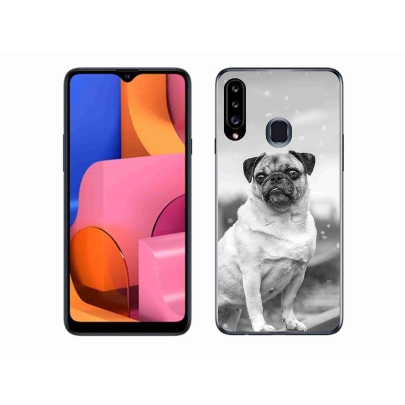 Gélový obal mmCase na mobil Samsung Galaxy A20s - mops