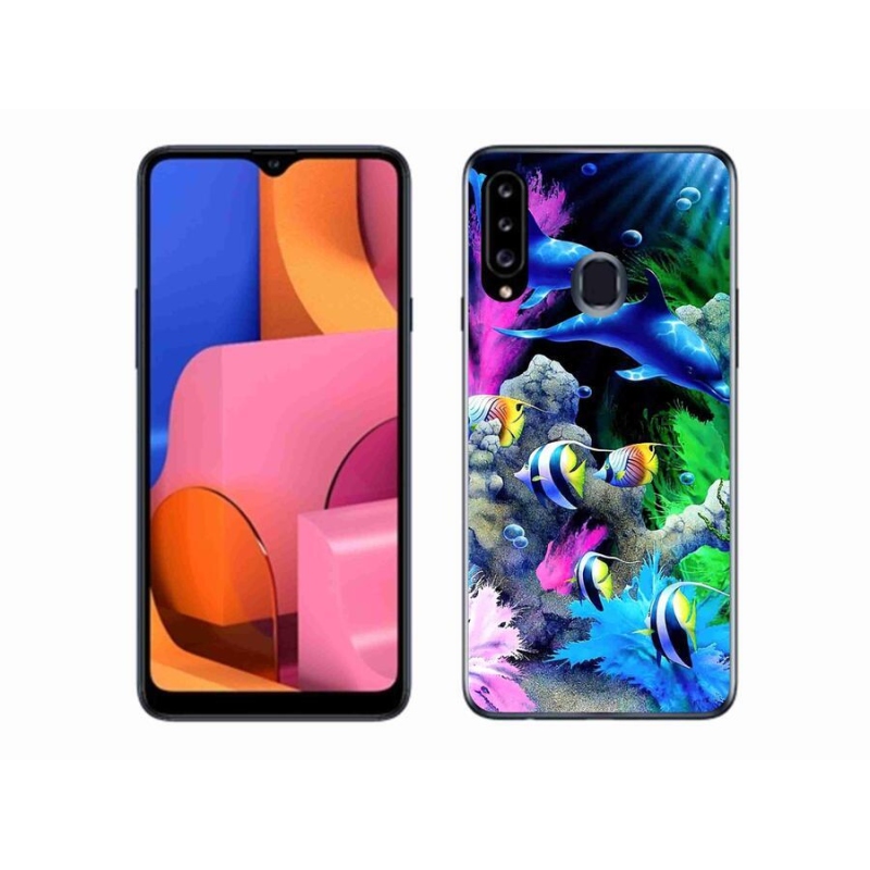 Gélový obal mmCase na mobil Samsung Galaxy A20s - morský svet