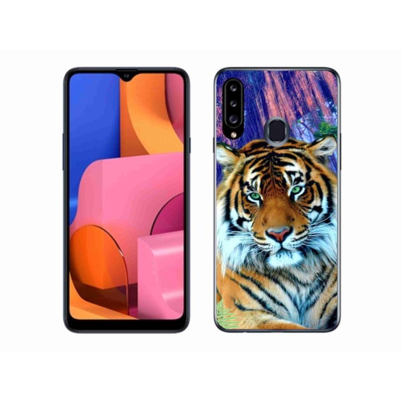 Gélový obal mmCase na mobil Samsung Galaxy A20s - tiger