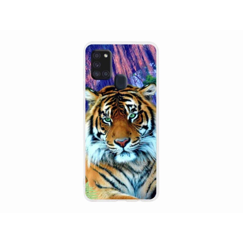 Gélový obal mmCase na mobil Samsung Galaxy A21s - tiger