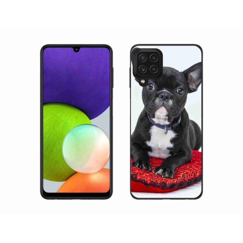 Gélový obal mmCase na mobil Samsung Galaxy A22 4G - buldog